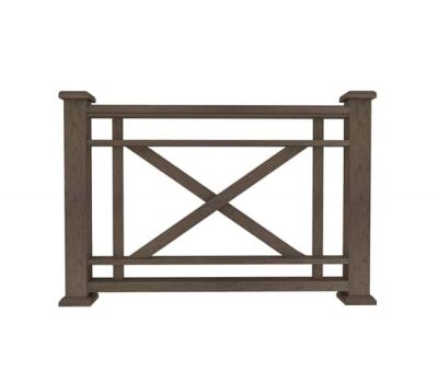 Ограждение из ДПК О1 коричневый от производителя Dortmax по цене 11 470 р Ограждение из ДПК О1 коричневый от производителя Dortmax по цене 11 470 р