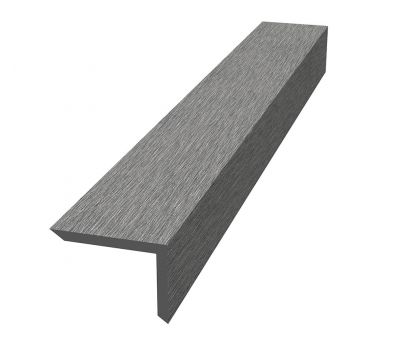 Уголок ДПК для террасной доски NauticPrime, 60x40x2900мм, Тёмно-серый от производителя   по цене 1 000 р