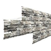 Металлический сайдинг Lбрус-15х240 (ECOSTEEL-01-Белый Камень ПР-0.5)