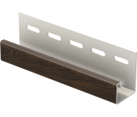 J-планка к Софиту PRO Тёмный орех J-планка к Софиту PRO Тёмный орех